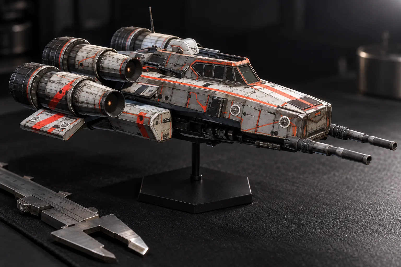 A Interceptor model on a desk